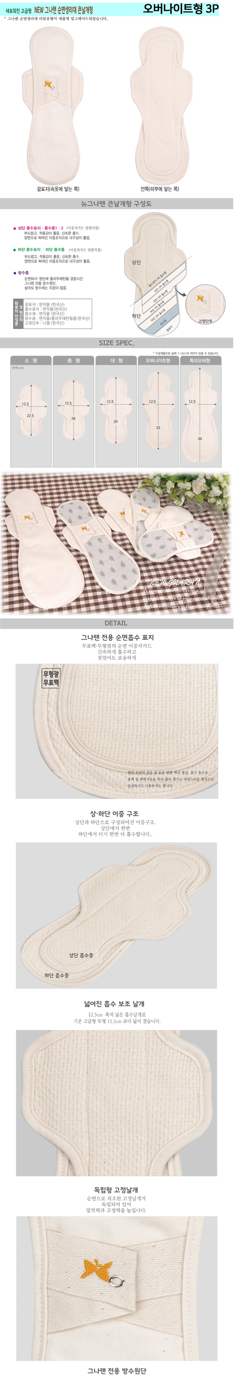 순면생리대，생리대，면생리대，천생리대，유기농，그나랜，팬티라이너，뉴그나랜，순면，천사날개