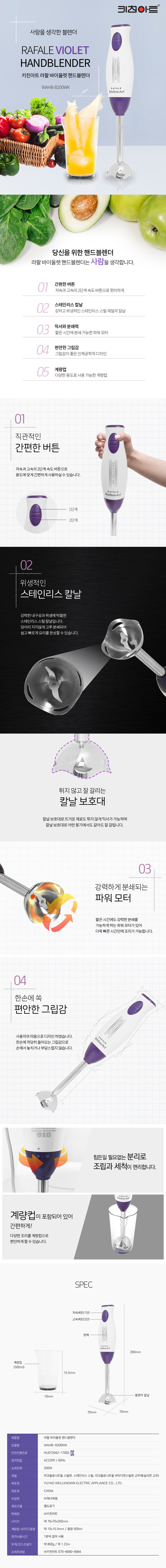 핸드블랜더,블랜더,라팔 블랜더, 라팔 핸드블랜더,키친아트 핸드블랜더