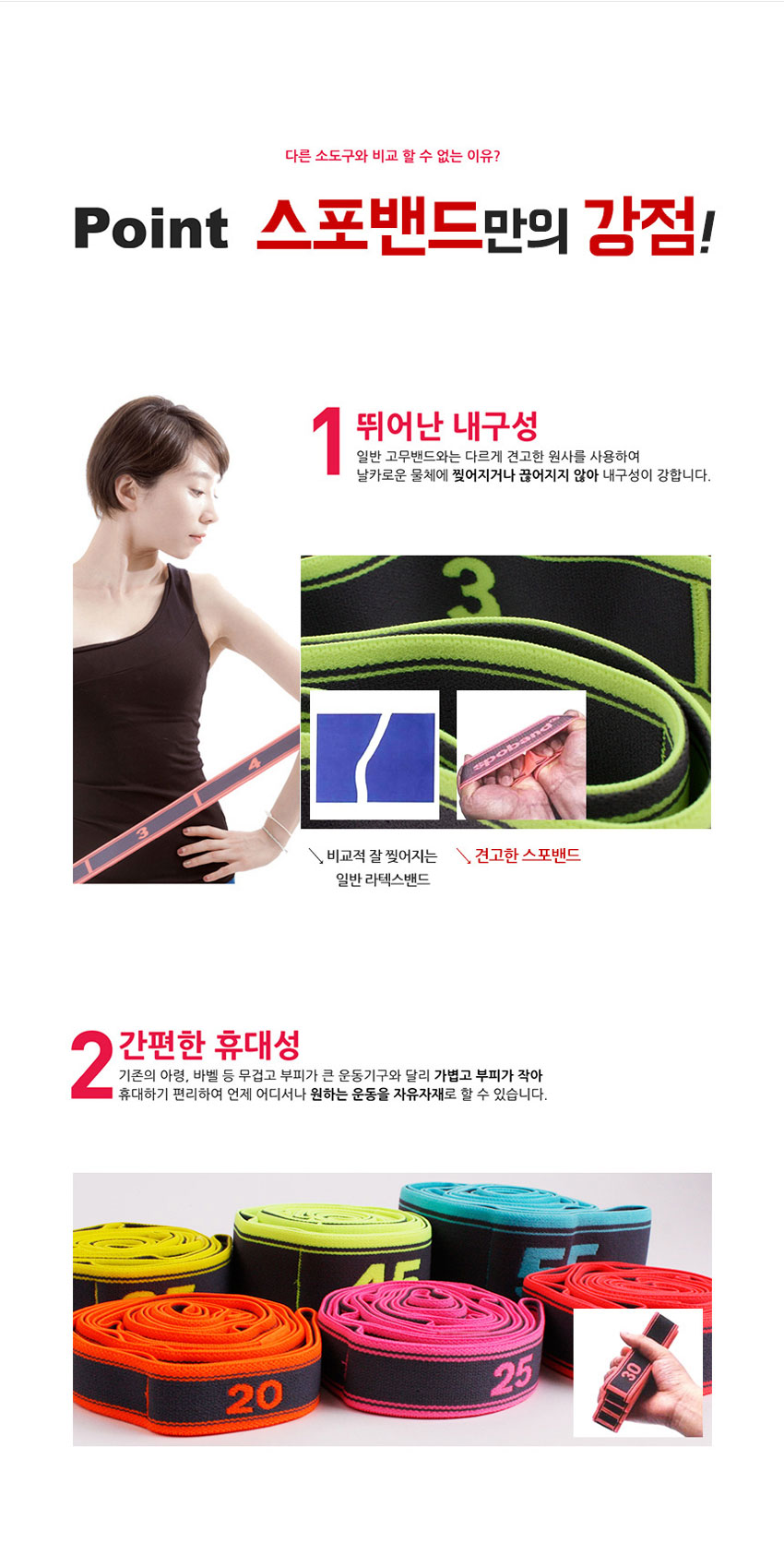요가밴드,스트레칭밴드,필라테스,에어로빅,재활운동