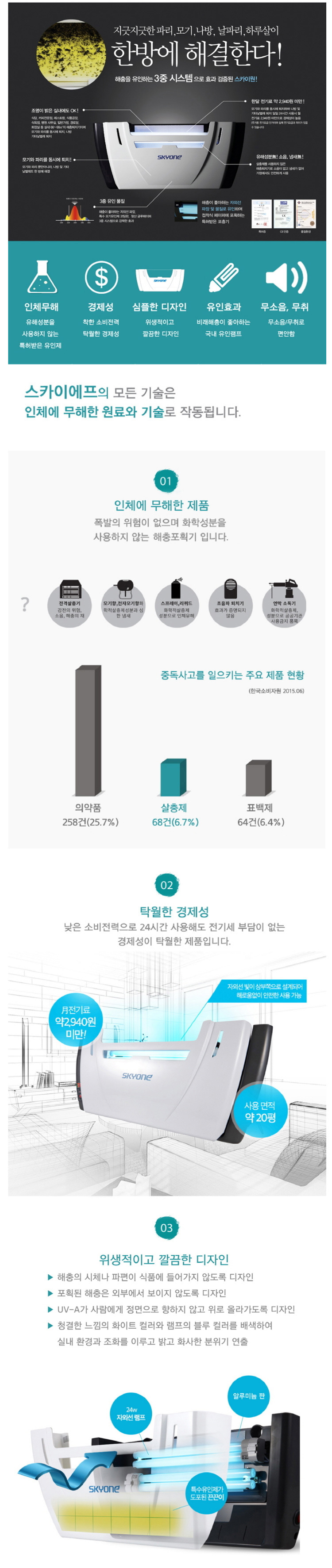 스카이원,해충포획기,포충기,모기퇴치기,해충퇴치기,포충기램프,파리포충기,모기포충기,끈끈이포충기