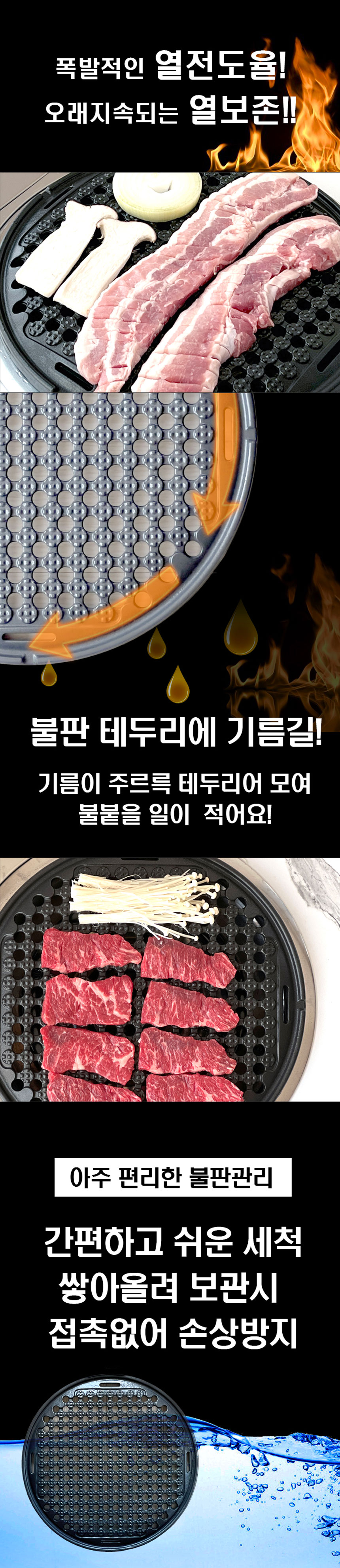 대일불판,고기팬,숯불판,벌집불판, 코팅불판,고기불판,매직불판
