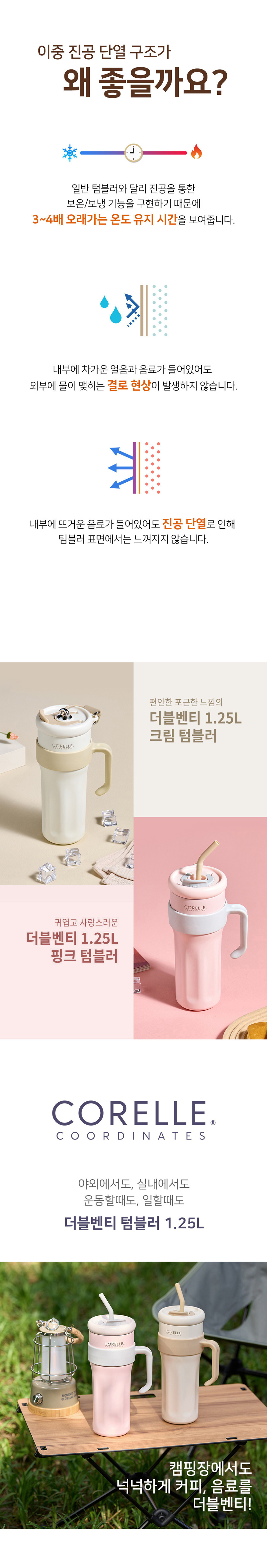 코렐,벤티,텀블러,벤티텀블러,손잡이텀블러,대용량텀블러,1.25L
