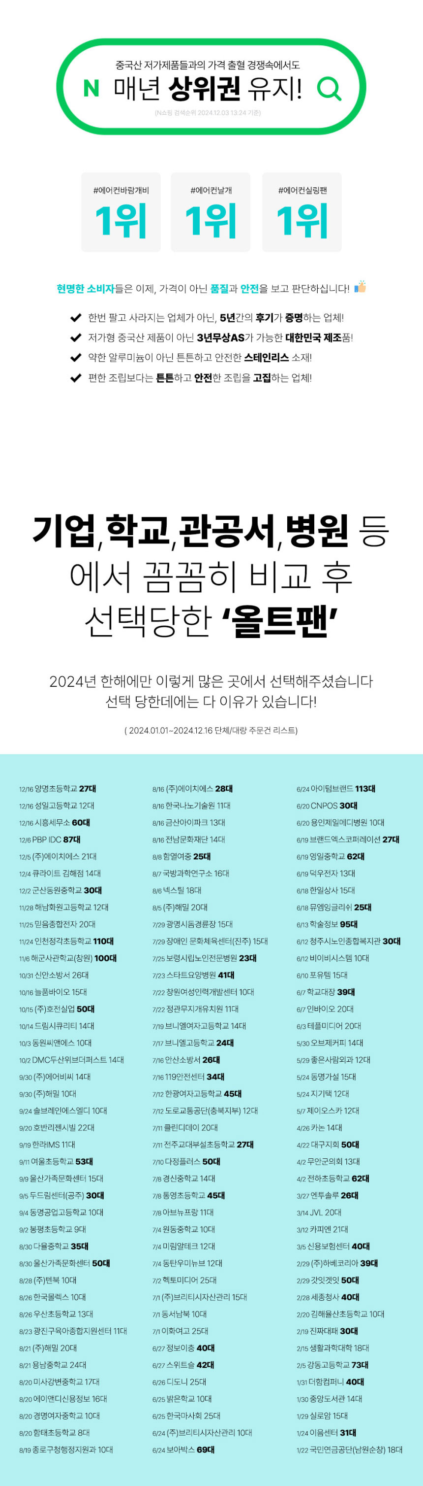 올트팬,코어템올트팬,에어컨바람,실프팬,자동선풍기,무동력실링팬,시스템에어컨장착선풍기,천정형 날개선풍기