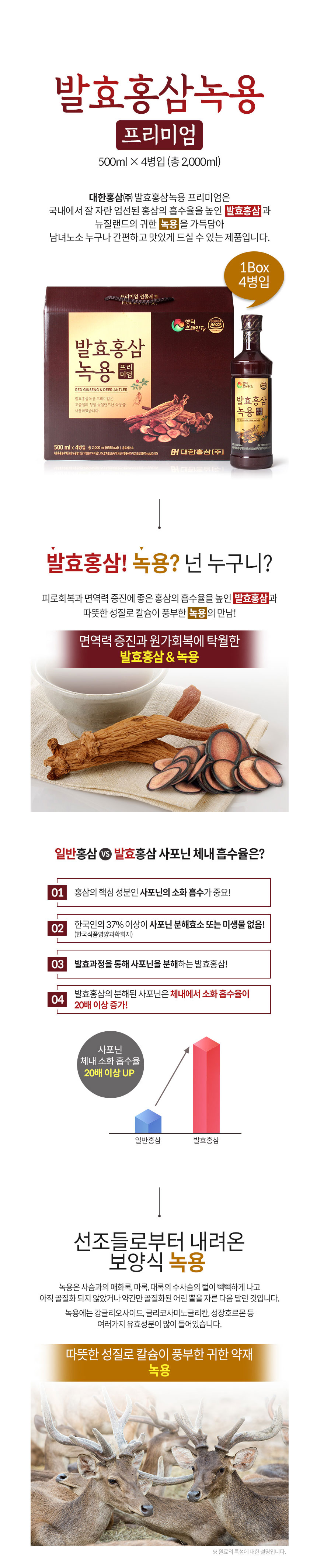 대한홍삼,뉴질랜드녹용,발효홍삼,사포닌체네흡수,홍삼,발효