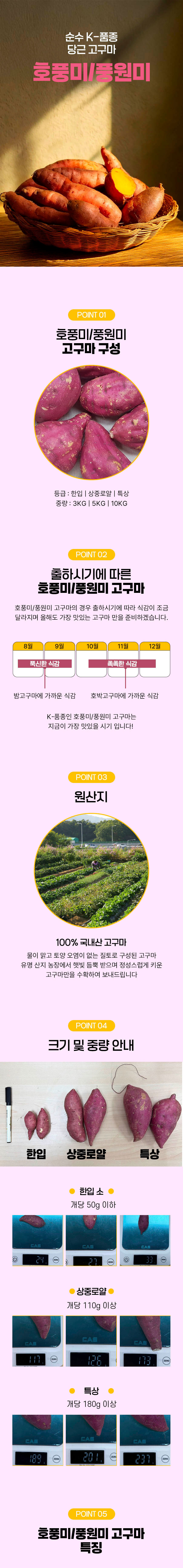 고구마,호풍미고구마,풍원미고구마,당근고구마,꿀고구마,한입고구마,로얄고구마,특상고구마