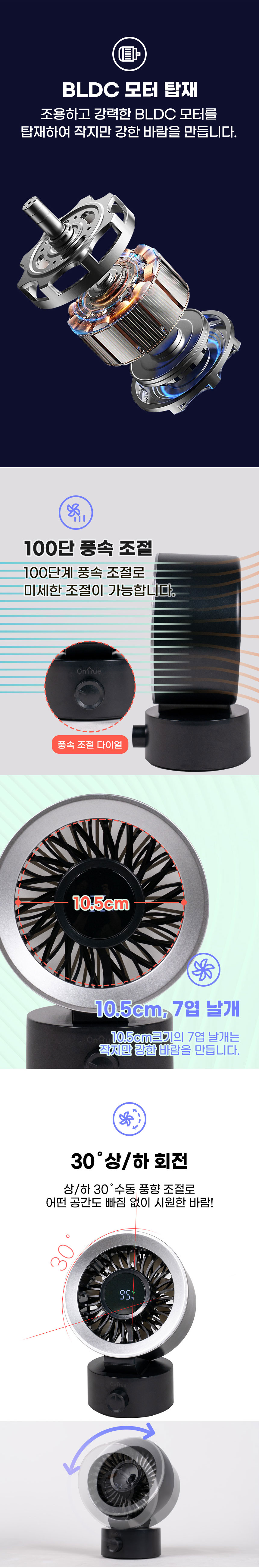 온휴,선풍기,미니선풍기,BLDC모터,휴대용선풍기,탁상용선풍기,무선선풍기,충전식선풍기