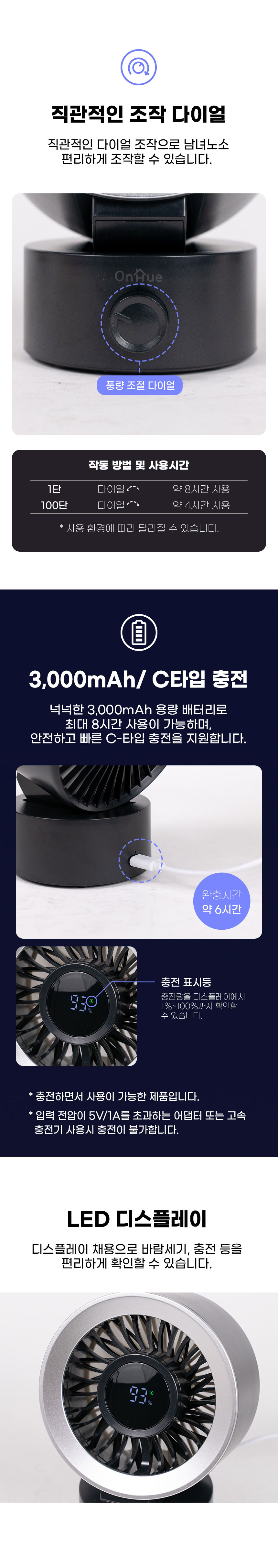 온휴,선풍기,미니선풍기,BLDC모터,휴대용선풍기,탁상용선풍기,무선선풍기,충전식선풍기