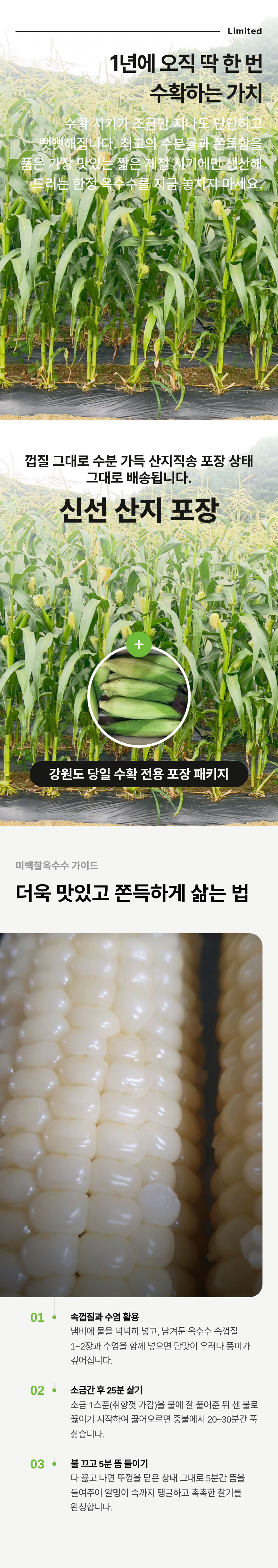 옥수수,강원도찰옥수수,찰옥수수,영양간식,어린이간식,미백찰옥수수,특품옥수수,산지직송옥수수