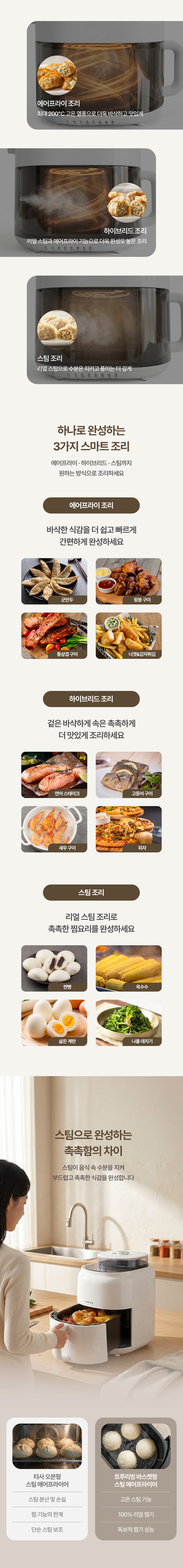 에어프라이어,튀김기,스팀에어프라이어,겉바속촉에어프라이어,트루리빙에어프라이어,간식만들기,닭다리,계란구이, 생선, 삼겹살